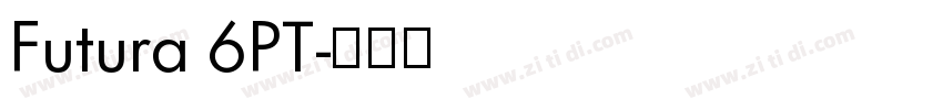 Futura 6PT字体转换